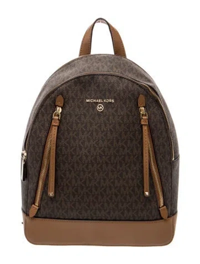 Pre-owned Michael Kors Backpack In Brown
