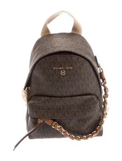 Pre-owned Michael Kors Backpack In Brown