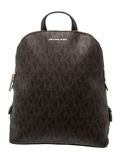 Pre-owned Michael Kors Backpack In Brown