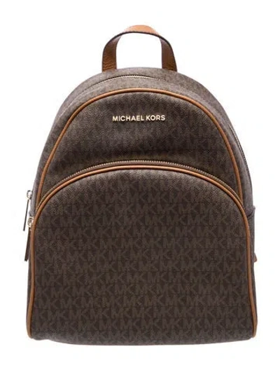 Pre-owned Michael Kors Backpack In Brown