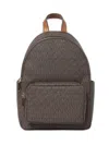 Michael Kors Backpack With Adjustable Straps And Front Zip Pocket In Brown