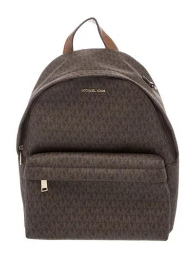 Pre-owned Michael Kors Backpack In Brown