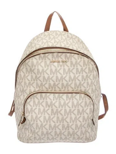 Pre-owned Michael Kors Backpack In Neutral