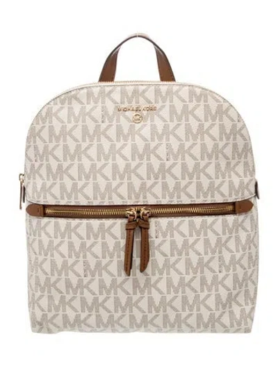 Pre-owned Michael Kors Backpack In Neutral