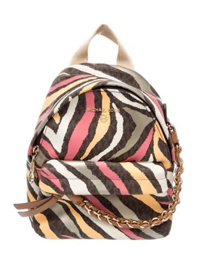Pre-owned Michael Kors Backpack In Neutrals