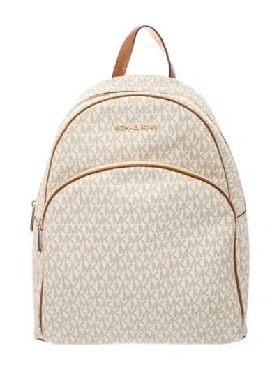 Pre-owned Michael Kors Backpack In Neutrals