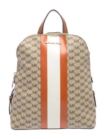 Pre-owned Michael Kors Backpack In Neutrals