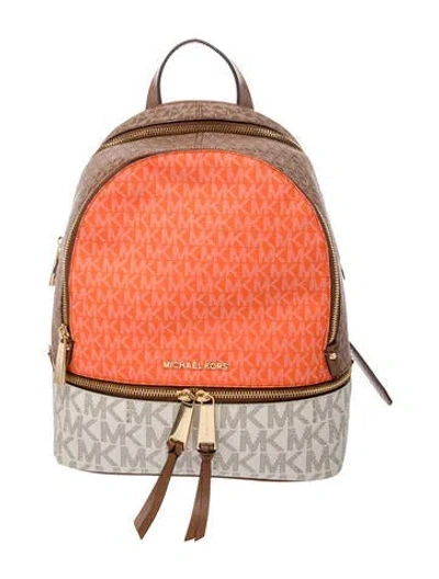 Pre-owned Michael Kors Backpack In Pink