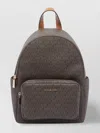 Michael Kors Backpack With Adjustable Straps And Front Zip Pocket