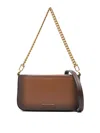 Michael Kors Bryant Chain-strap Leather Satchel In Brown