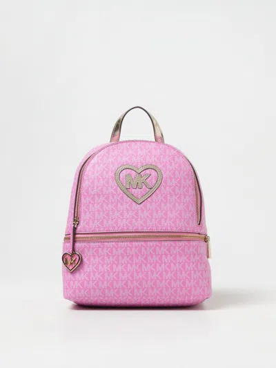 Michael Kors Kids' Logo-print Backpack In Pink