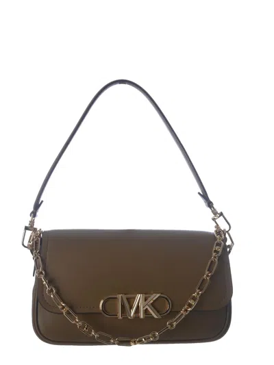 Michael Kors Golden Logo Bag In Brown