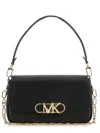 Michael Kors Parker Bag In Suede With Monogram In Black