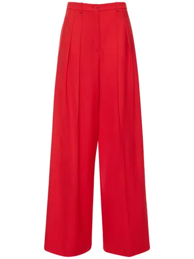 Michael Kors Baggy Red Pants, Elegance And Comfort. In Animal Print