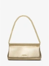 Michael Kors Carmine Shoulder Bag In Gold Leather