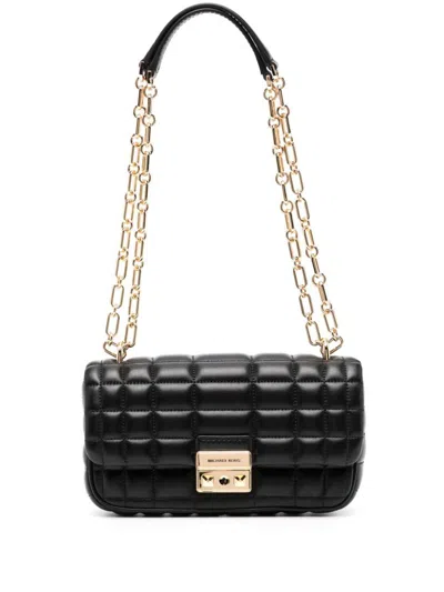 Michael Kors Michael  Tribeca Large Convertible Chain Shoulder Bag In Black