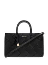 Michael Kors Quilted Handbag Detachable Strap In Black