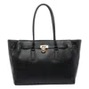 Michael Kors Hamilton Moderne Large Leather Tote Bag In Black
