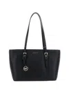 Michael Kors Textured Pebbled Tote Bag With Gold Hardware In Black