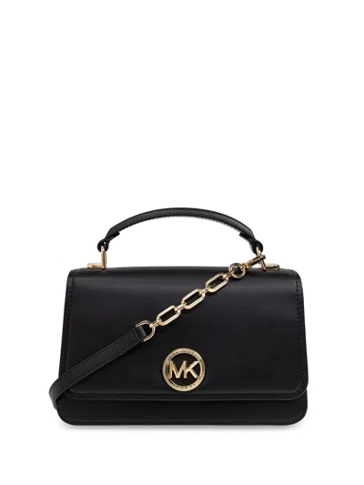 Michael Kors Small Delancey Cross Body Bag In Black