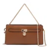 Michael Kors Hamilton Small Leather Convertible Crossbody In Brown