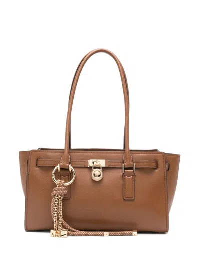 Michael Kors Small Hamilton Moderne Tote Bag In Brown