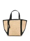 Michael Kors Small Jordi Tote Bag In Naturale E Nero