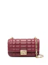 Michael Kors Quilted Crossbody Bag In Burgundy