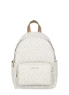 Michael Kors Medium Tanner Backpack With Logo Print In White