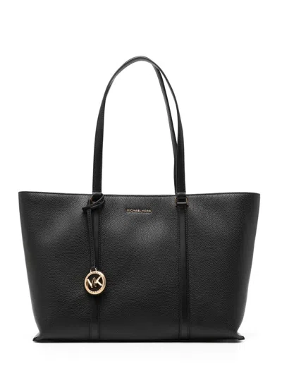 Michael Kors Large Temple Tote Bag In Black