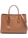 MICHAEL KORS MICHAEL KORS RUTHIE LARGE HAMMERED LEATHER TOTE