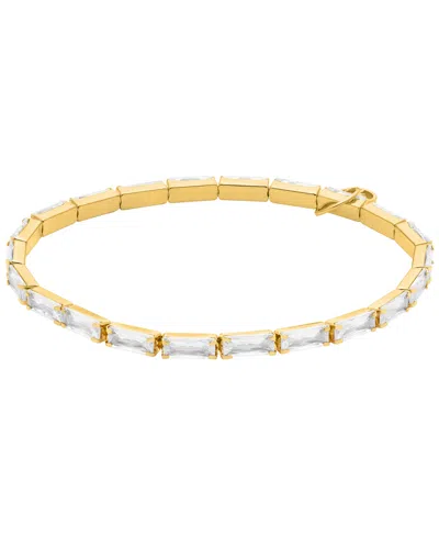 Michael Kors Baguette Stretch Tennis Bracelet In Gold