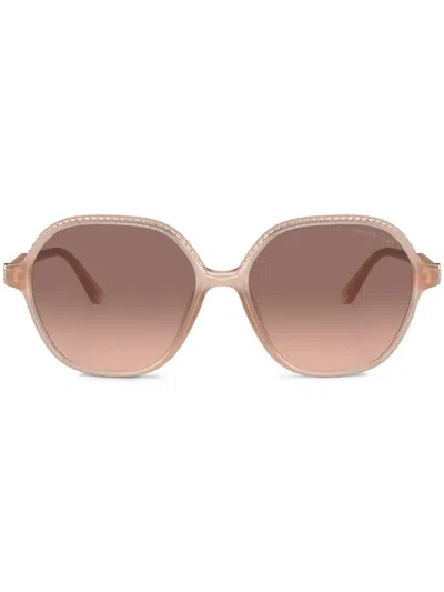 Michael Kors Bali Square-frame Sunglasses In Pink