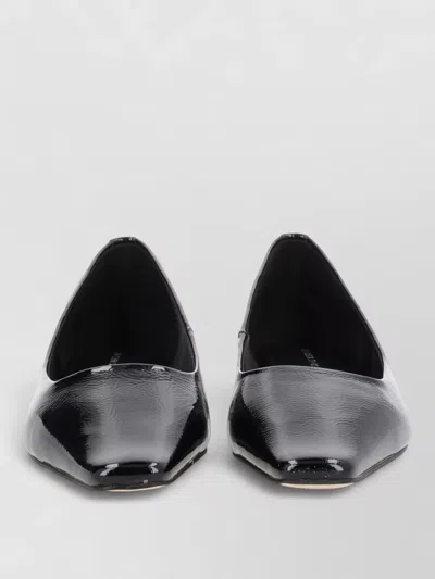 MICHAEL KORS BALLERINA SHOES PATENT FINISH SQUARE TOE