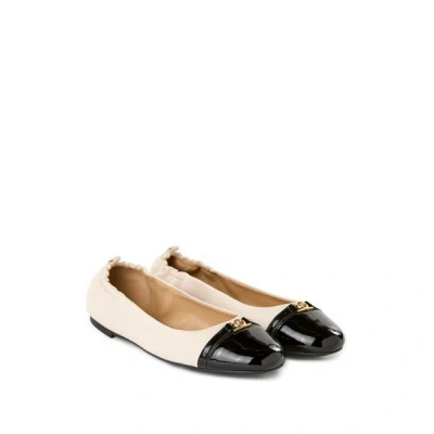 Michael Kors Ballerines En Cuir De Mouton In Light Cream