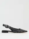 Michael Kors Darringt Leather Ballerina With Applied Studs In Black