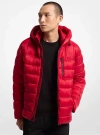 Michael Kors Banff Quilted Nylon Puffer Jacket In Red