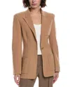 Michael Kors Collection Barathea Wool-blend Jacket In Brown