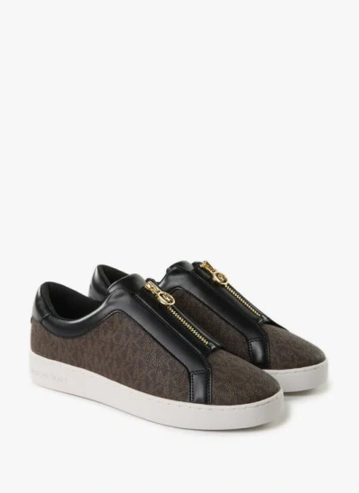 Michael Kors Baskets Zippées In Brown