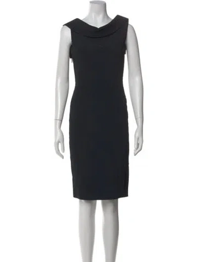 Pre-owned Michael Kors Bateau Neckline Knee-length Dress W/ Tags In Black
