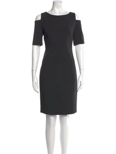 Pre-owned Michael Kors Bateau Neckline Knee-length Dress W/ Tags In Gray