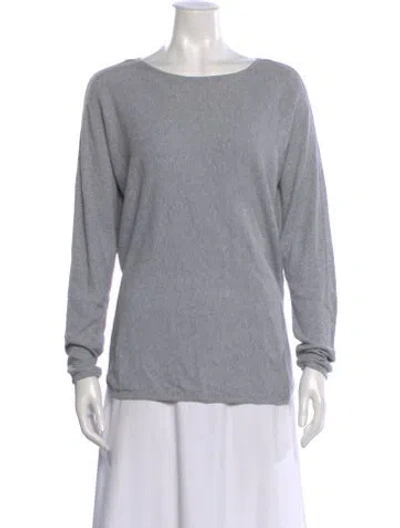 Pre-owned Michael Kors Bateau Neckline Sweater In Gray