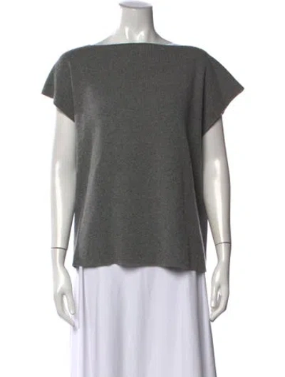 Pre-owned Michael Kors Bateau Neckline Sweater In Gray
