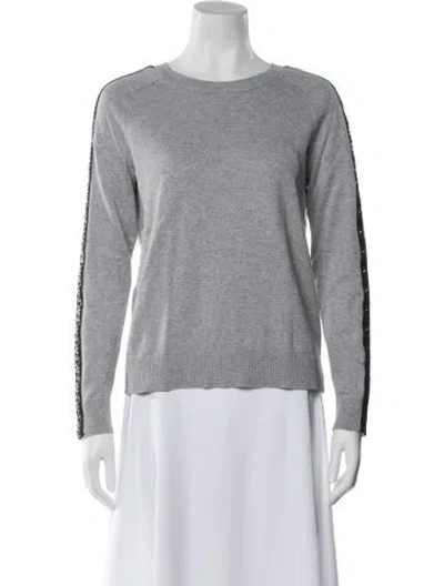 Pre-owned Michael Kors Bateau Neckline Sweater In Grey