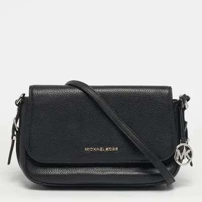 Pre-owned Michael Kors Bedford Legacy Flap Black Leather Crossbody Bag