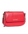 Michael Kors Bedford Legacy Texture Shoulder Bag In Red