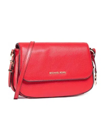 Michael Kors Bedford Legacy Texture Shoulder Bag In Red