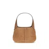 Michael Kors Suede Small Alice Shoulder Bag In White