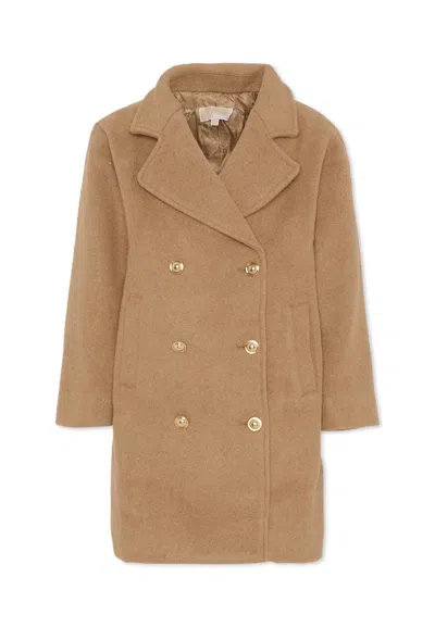 Michael Kors Kids' Beige Coat For Girl In Orange