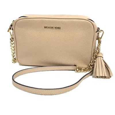 Pre-owned Michael Kors Beige Leather Pochette Shoulder Bag ()